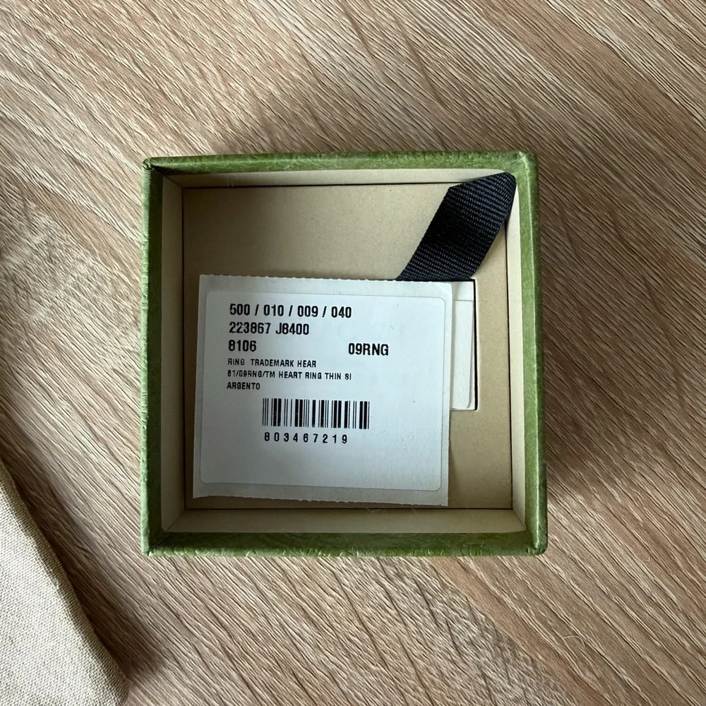 Gucci Trademark Ring With Heart Pendant - Picture 7 of 8